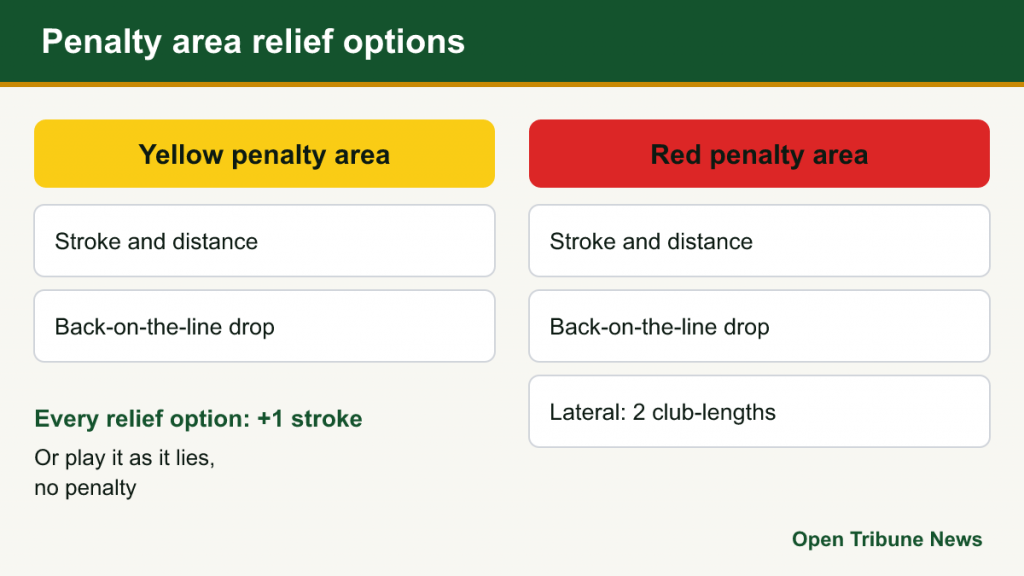 Comparison of relief options for yellow and red penalty areas